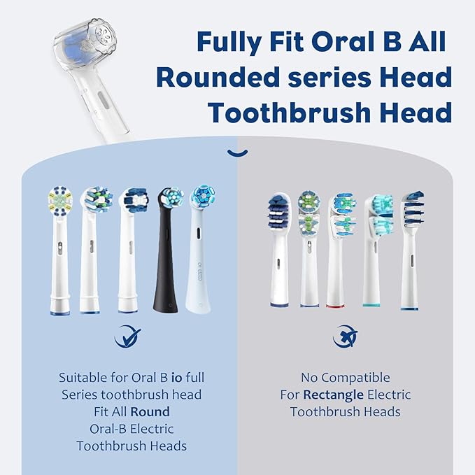 Fit for Oral B Toothbrush Cover Compatible with Oral iO 3|4|5|6|7|8|9|10 Series Electric Toothbrush Head Covers Gentle Care Toothbrush Heads Protector Cap10 Pcs