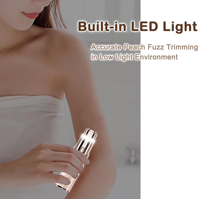 Women Shaver Face Hair Trimming - Lady Trimmer for Body Lips Chin