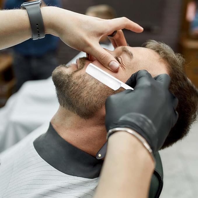 Professional Straight Edge Barber Razor,Straight razors for men, Premium Stainless Steel Shaver Razor with Shaving Strop for Men Home & Salon Grooming Using (NO.188)