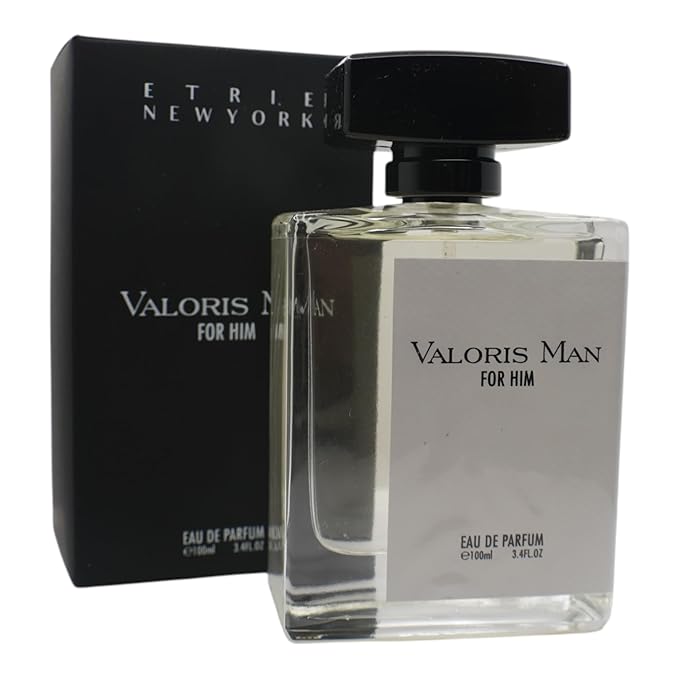 Valoris Man Eau de Parfum, Citrus and Spice Fragrance with Leather and Musk Notes