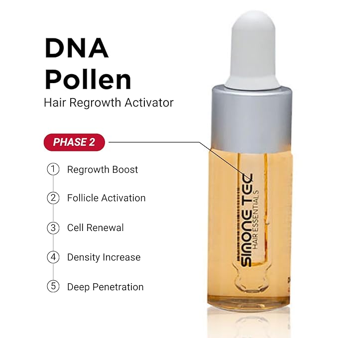 Simone Tec Prevention Hair Loss Conditioner 8Fl Oz | Restore and Strengthen Formula, Scalp Circulation Stimulator | Dx2-Dixidox Phase 1 and DNA-Pollen Phase 2 10ml Promo Included
