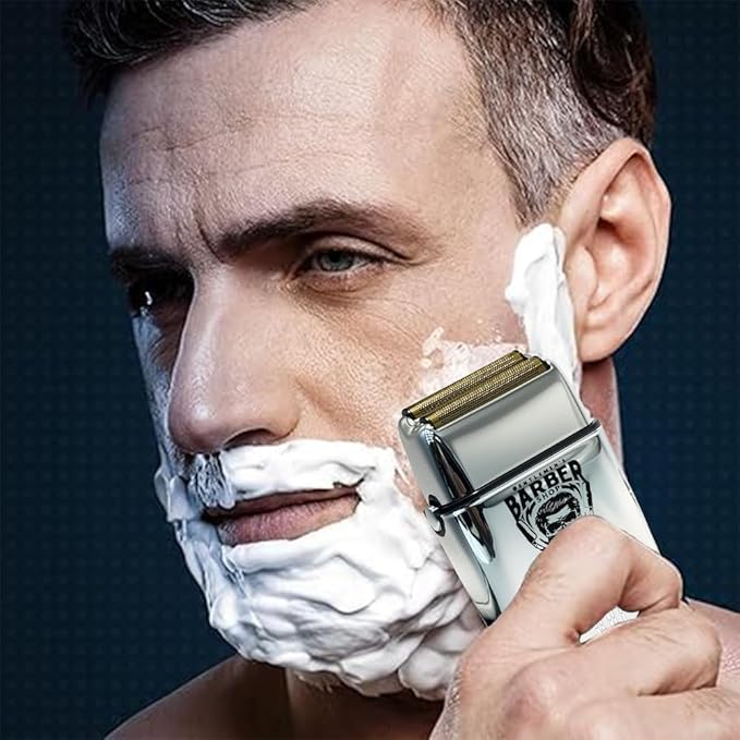 Beard Trimmer for Men - Cordless Electric Foil Beard Hair Trimmer Shavers with LCD Display, Rechargeable Electric Razor Face Trimmers Gifts for Him
