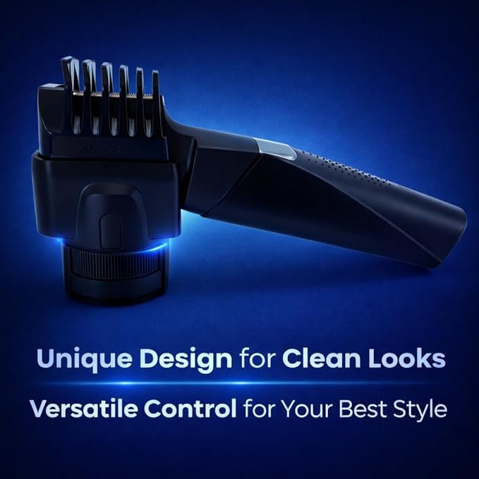 Self Haircut Kit for Men – Electric Hair Trimmer for Men with Beard and Nose Trimmer, Foil Shaver, Safety Guard, Charging Cable, Oil and Brush – Complete Body Hair Grooming Set