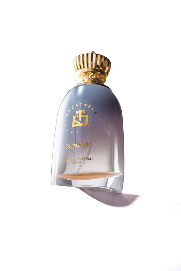 Greatness Nostalgie Eau de Parfum – Long-Lasting Unisex Arabic Perfume with Oud, Rose, Dry Wood and Ambergris – Bold, Tender Luxury Fragrance for Men and Women, Elegant Bottle, 100 ml