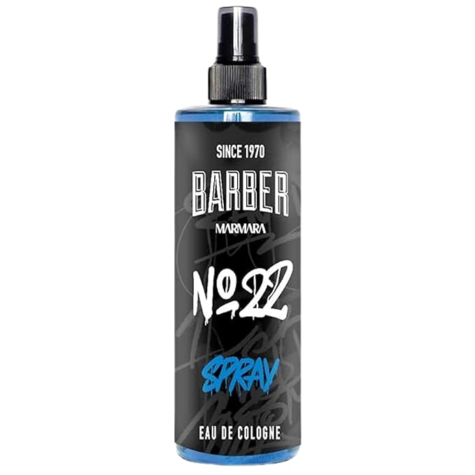 barber marmara Eau de Cologne Pump Spray Mens Graffiti After Shave Men's Fragrance Water Shaving Water Men Barber Men's Fragrances Body Spray Barbershop Travel Size (50 ml, No22)
