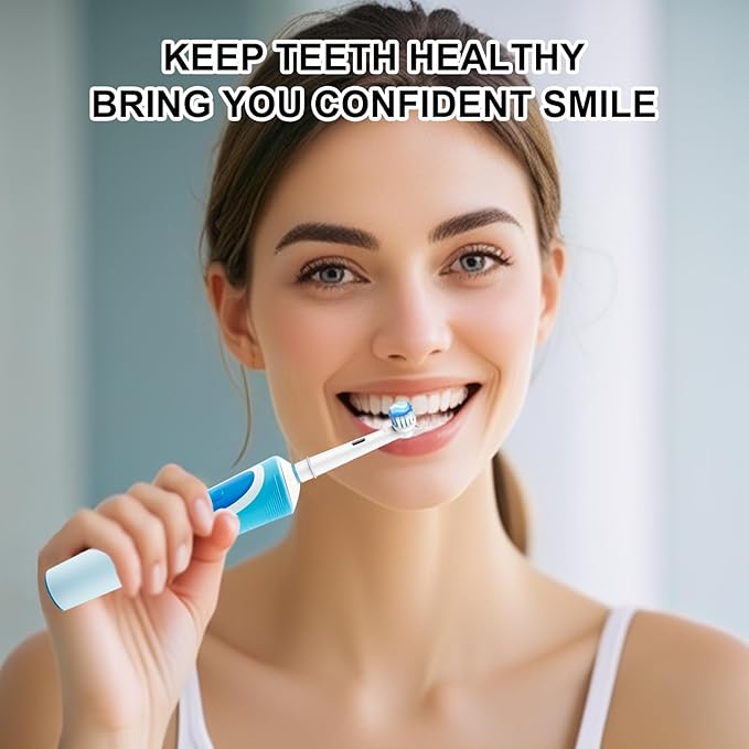 Toothbrush Heads for Oral B, 16 Pack Professional Electric Toothbrush Replacement Heads Medium Soft Dupont Bristles Replacement Toothbrush Heads Precision Clean Brush Heads Refills