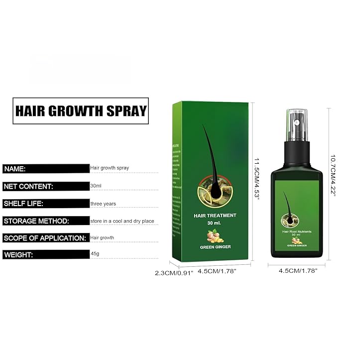 Ginger Hair Care Liquid, Hair Conditioner, Gentle Moisturising Hair, Conditioner for Regrowth & Loss Treatment, Thickness in Thinning Hair and Hair Loss