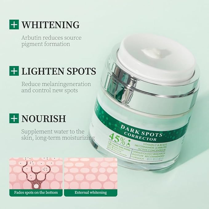 Crema para Manchas Oscuras en La Cara, Cremas para Quitar Manchas de La Cara, Crema para Las Manchas de La Cara, 50 ML / 1.7 FLOZ