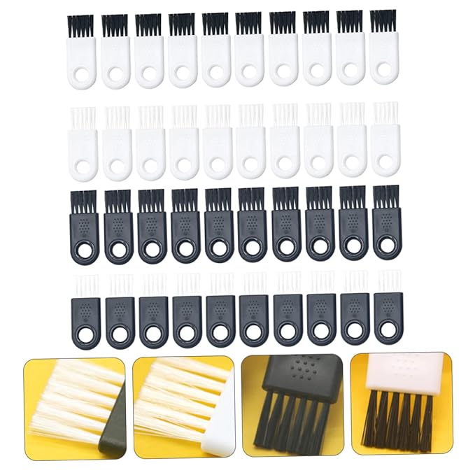 NOLITOY 40pcs Razor Cleaning Brush for Electric Shaver Facial Hair Brush Duster