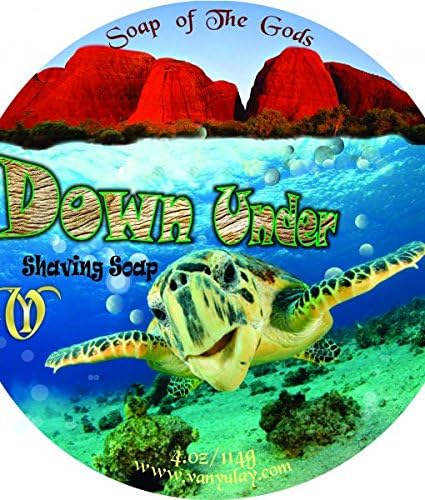 Down Under Natural Shaving Soap Nourishing with Cocoa Butter 4.0 oz