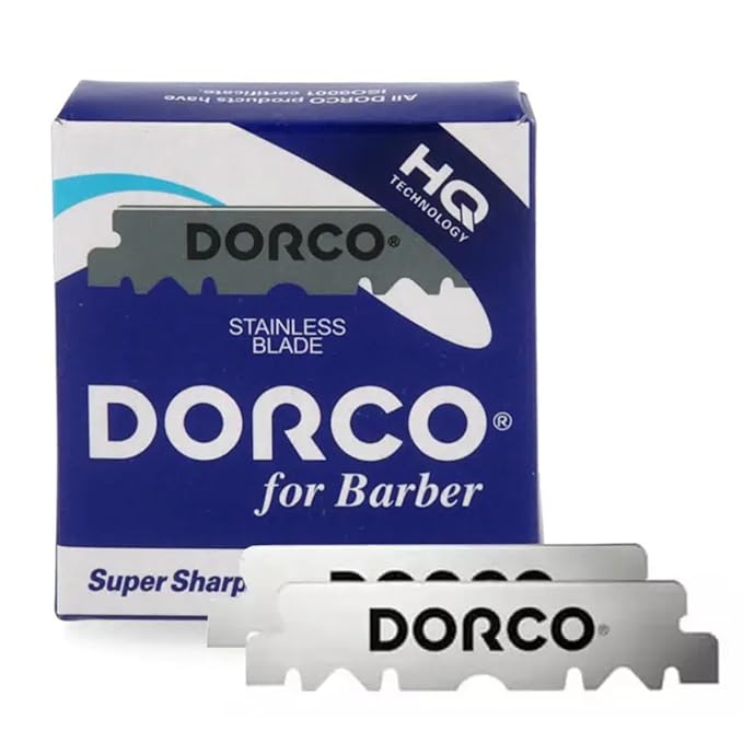 ABS Dorco Single Edge Razor Blades for Straight Razors and Shavettes β Barbershop-Quality Sharp, Smooth Shaving Refills β American Beauty Supply (Pack of 100d)
