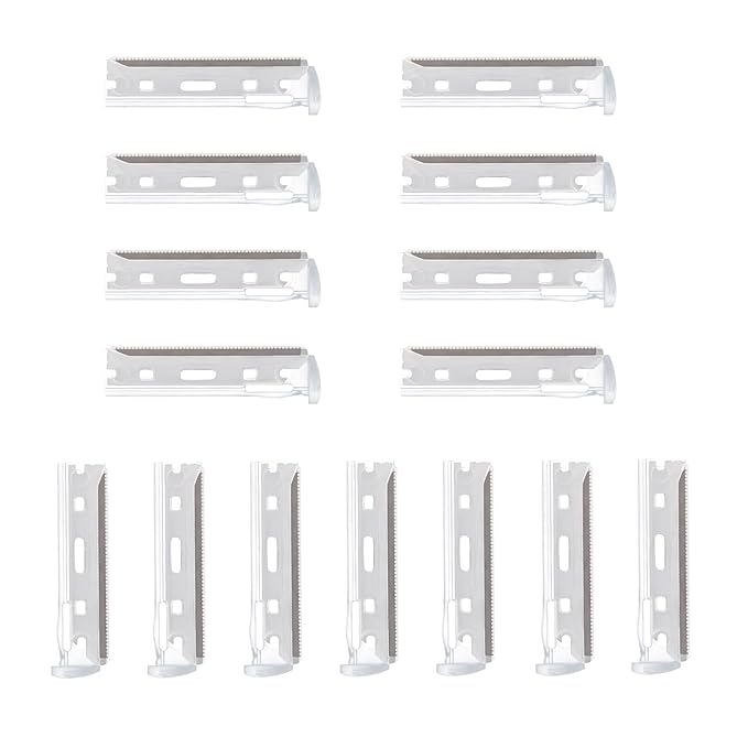15-Pack Facial Razor Refill Blades – Compatible with Tweezerman Razors, Precision Stainless Steel Replacement