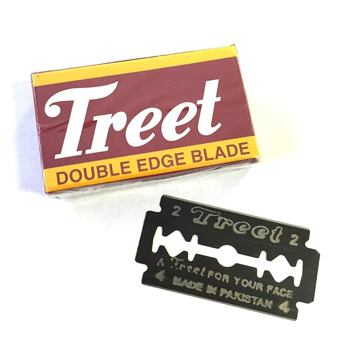 Professional Straight Edge Barber Razor w/ 100 CROWN Single Edge Razor Blades | Straight Razors for Men | Barbershop Accessories | Mens Shaving Knife & Shavette - Black
