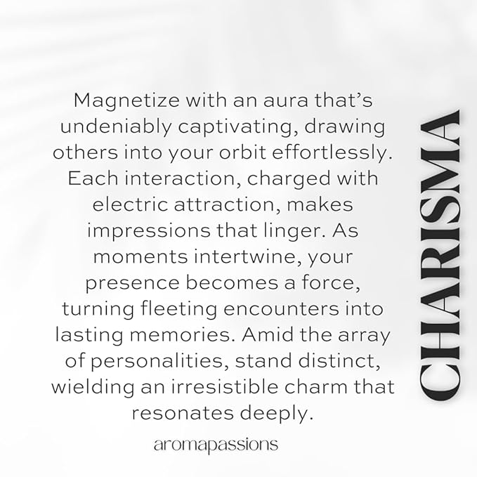 aromapassions CHARISMA | Inspired by L'HMME | Pheromone Perfume for Men | Extrait De Parfum | Long Lasting Dupe Clone Essential Oils Fragrance | Perfume De Hombre | (50 ml / 1.7 Fl Oz)