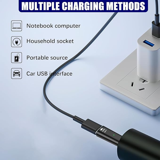 2 Pcs 4.3V Type-C Shaver Adapter Charger Compatible with Philips Norelco OneBlade QP2520 QP2515 QP2620 MG5700 MG3740, USB-C Electric Razor Charging Converter, Replacement Portable Travel Accessory