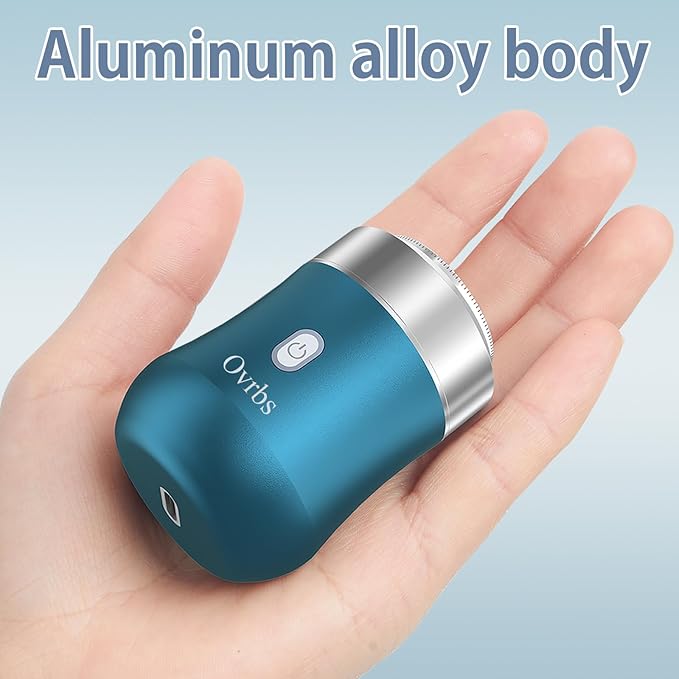 Mini Electric Razor,Aluminum Alloy Body,3D Floating Shaver Head,Type-C Charging,use for 45 Days,IPX7 Waterproof,Mini Portable Shaver,Travel Razor,Mini Shaver,Suitable for Home,Car,Trave