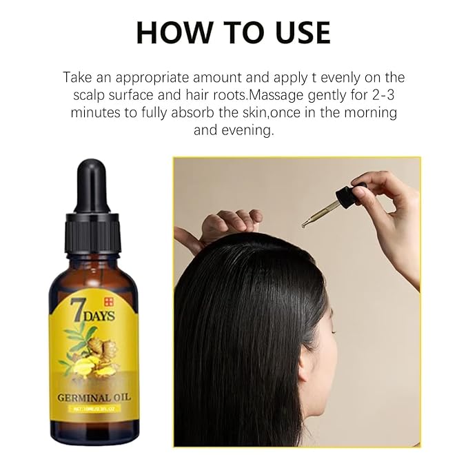 Ginger Hair Care Liquid, Nourishing Hair Care, Gentle Moisturising Hair, Conditioner for Regrowth & Loss Treatment (1 Pcs)