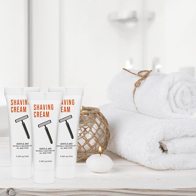 200 Shaving Cream Bulk Travel 10ml/0.35fl oz,Disposable Shaving Cream in Bulk Travel Shave Cream for Hotel Homeless,Jasmine