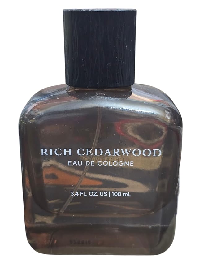 Rich Cedarwood by Tru Fragrance 3.4 oz Men's Eau De Cologne Spray Unboxed