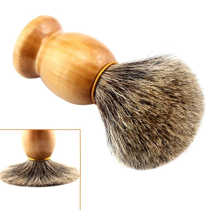 Grandslam Shaving Straight Razor Kit, Steel Cutthroat Straight Razor With Leather Strop, Sharp, Pure Badger Hair Shaving Brush with Wooden Handle,Shaving Bowl,Soap and Stand, Gift for Men