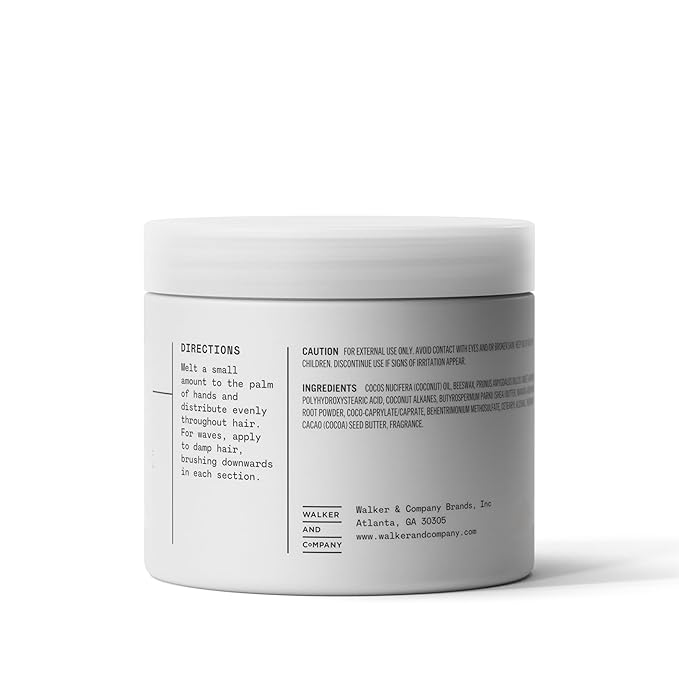 Bevel Beard Balm & Hair Pomade for Waves with Coconut Oil and Shea Butter, Locks in Moisture to Help Reduce Frizz and Breakage, Beard Care for Men, 3.4 Oz