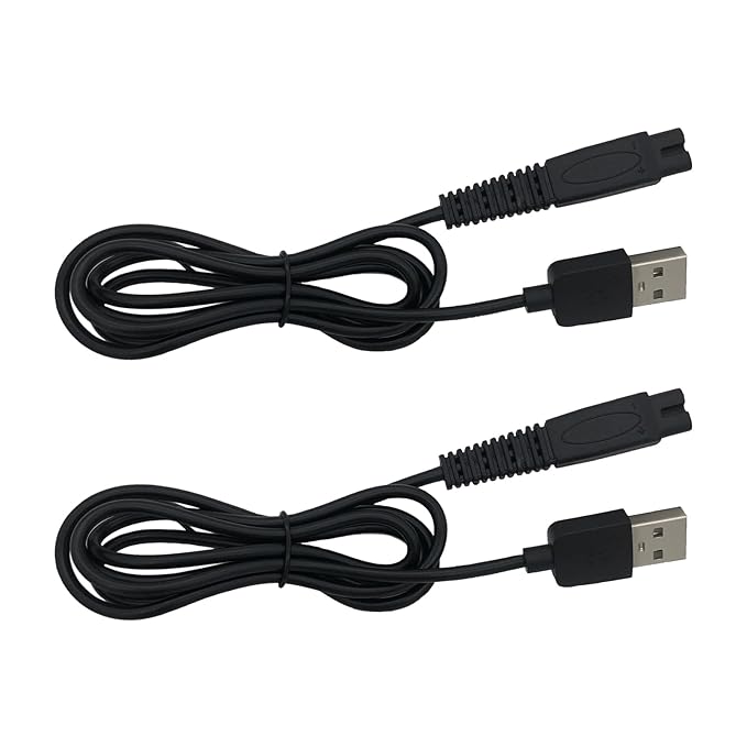 Charging Cord Compatible for Freebird Head Shaver Shaving Kit Electric Razor Charger Cable, 2 PCS
