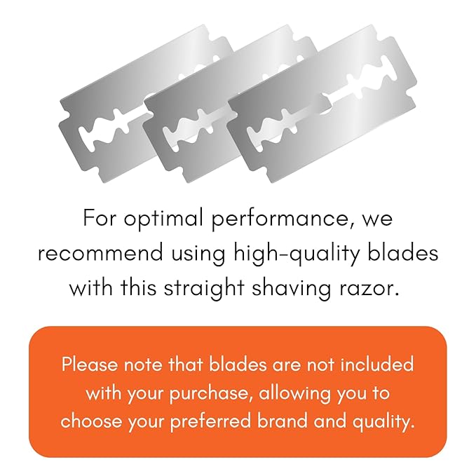 SIZZO Professional Straight Shaving Razor for Men (Black Gold)