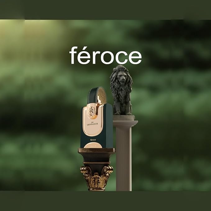 Armaf The Lion’s Club Feroce – Aromatic, Spicy, Oud – Eau de Parfum Spray Long-Lasting Fragrance for Men, 3.4 Ounce / 100 ml