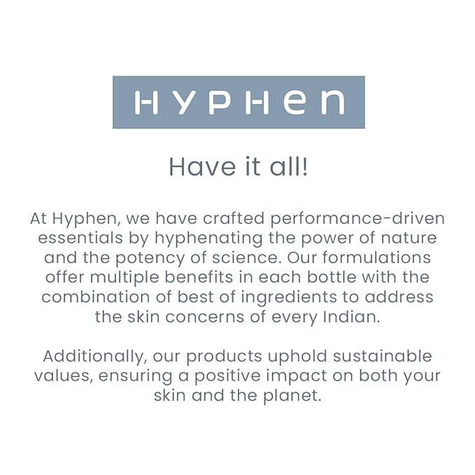 Hyphen All Skin 1% Hyaluronic Ultra Light Water Sunscreen Spf 50 Pa ++++|Broad Spectrum&Blue Light Protection|No White Cast|5% Antioxidants Niacinamide Vitamin E|Korean Sun Cream For Men Women|50Ml