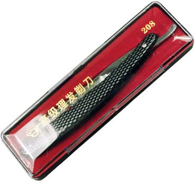 Gold Dollar Shaving Cut Throat Straight Razor Color Silver and Black