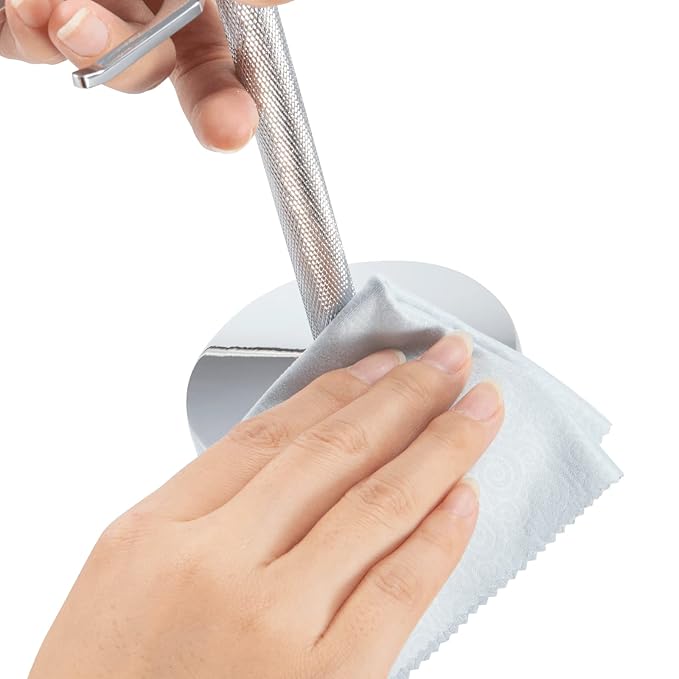 Safety Razor and Shaving Brush Stand, Extra Wide Openings, Wider Base, Manly Look