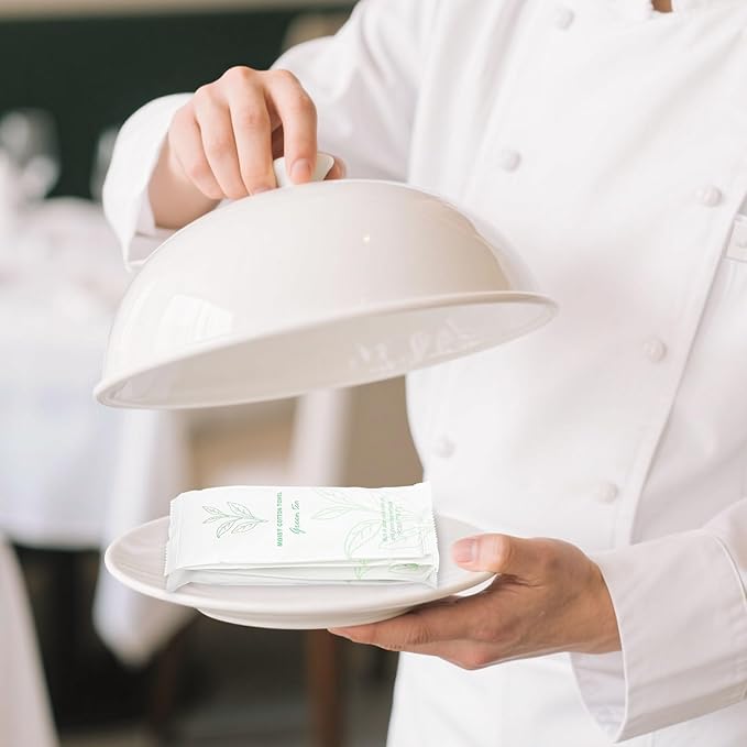 Moist Cotton Towel Bulk Moist Towelettes Individually Wrapped,White Towel Services,Refreshment Pre Moistened Towels for Dentist Travel Sport Party Hotel 100,Green tea