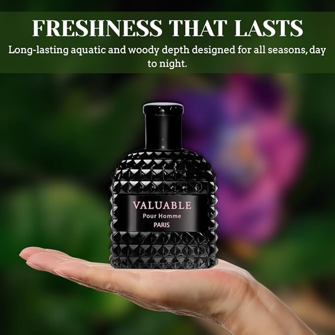 Men's Cologne – INSPIRED by A WORLD RENOWNED MEN'S PERFUME – Earthy Fresh, Violet Leaf, Salt, Ginger – Fresh, Aquatic, Spicy, Woody – Long-Lasting Eau de Parfum 3.4 fl oz