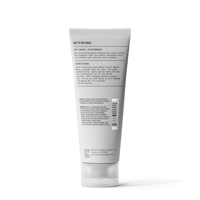 Bevel Beard Conditioner for Men – Nourishing Beard Care Lotion with Coconut Oil,Shea Butter & Aloe Vera to Soften & Strengthen Hair,Helps to Reduce Breakage,4 Fl Oz,(Pack of 2)