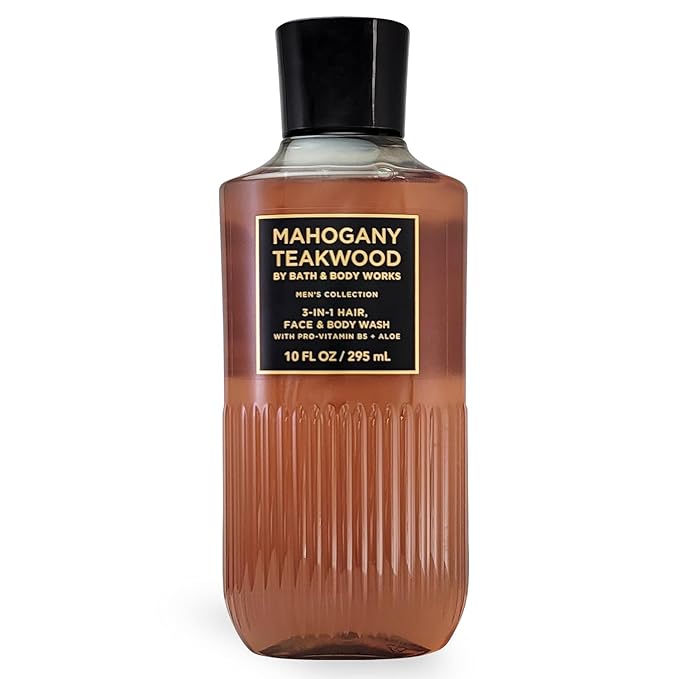 Bath aпd Body - Body Wash with Pro-Vitamin B5 and Aloe - 10 FL OZ / 295 mL Men's Collection Mahogany Teakwood