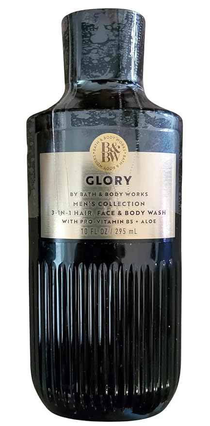 Bath and Body Works Glory For Men 3-in-1 Hair, Face & Body Wash 10 oz - Full Size (Glory)