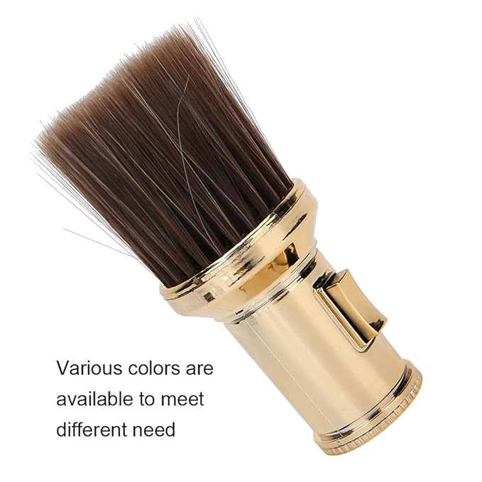 ZJchao Multifunctional Soft Light Hair Brush Shaving Tool for Barber Shop (Gold)