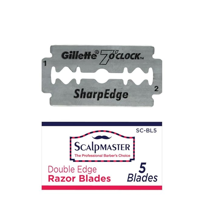 SCALPMASTER Barber Salon Straight Edge Grooming Shaving Razor Blade SR-SC1200