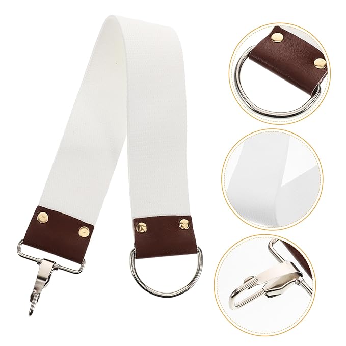 Dual Layer Canvas Barber Shaving Strop Lightweight Portable Sharpening Belt for Straight Maintenance Grooming Accessory for Barbers and Shaving Enthusiasts