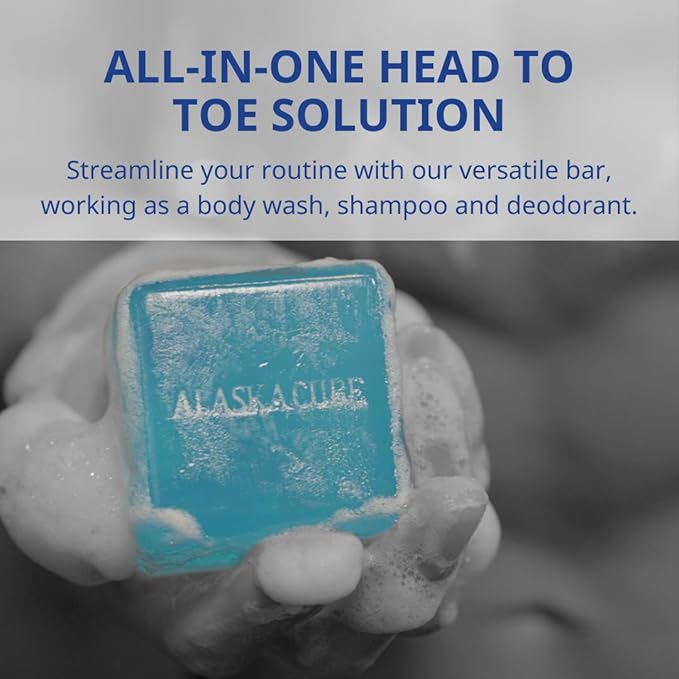 Shower Bar Body Bath Soap (Set of 2) Cleanser Cooling Refreshing Effect Rich Foam Body Wash Shampoo Deodorant for Face and Body Menthol Mint Sandalwood Woody for men and women