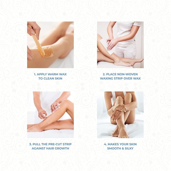 ForPro Professional Collection Non-Woven Epilating Strips, White, Tear-Resistant, Pre-Cut Strips for Hair Removal, 3” W x 9” L, 100-Count