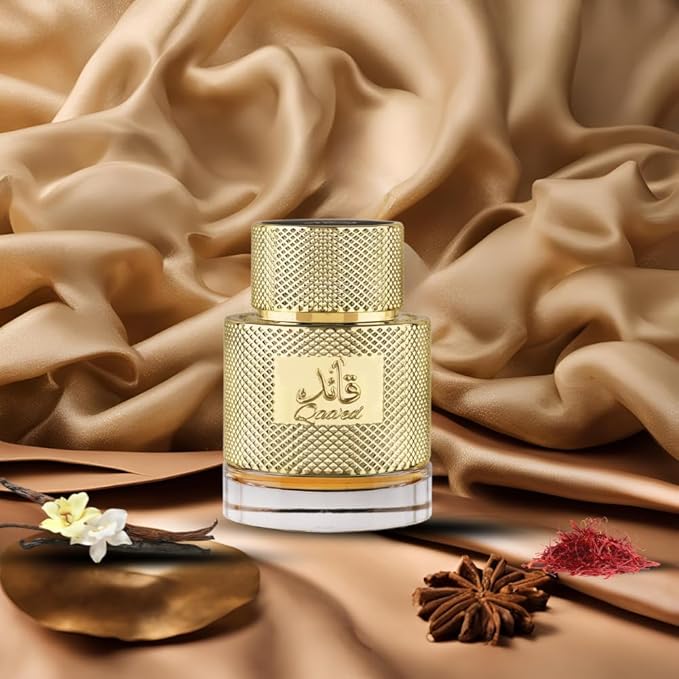 Lattafa Qaaed - Spicy, Woody, Oud, Leather - Eau de Parfum Long-Lasting Fragrance for Men, 3.4 Ounce / 100 ml