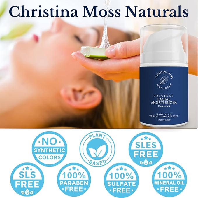 Christina Moss Naturals Original Moisturizer, Natural and Organic Ingredients, Gentle, No Toxic Chemicals