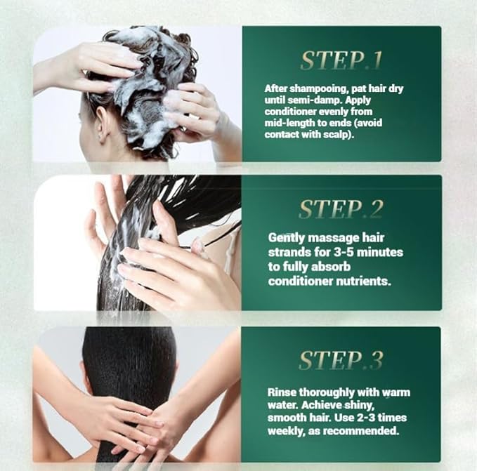 Polypeptide Keratin Hydrating Smoothing Hair Damage Repair Cream, Polypeptide Keratin Hair Treatment, Deep Conditioning Mask, Lasting Shine and Smoothness (2*(250g+300g))