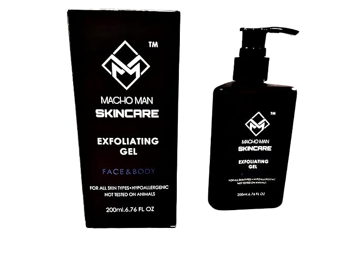 EXFOLIATING GEL - UNISEX - ALL NATURAL - FACE/FULL-BODY PEELING GEL - HYPOALLERGENIC