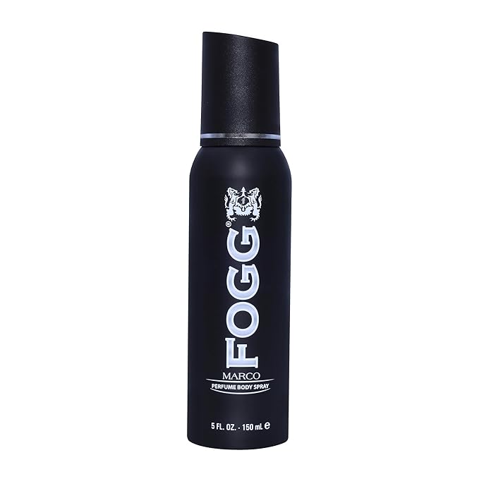 Marco by Fogg - Perfume-Based Mens Body Spray - Fresh Aromatic Fragrance Body Spray - Opens with Citrus Notes of Bergamot, Lemon, Green Apple - 5 oz