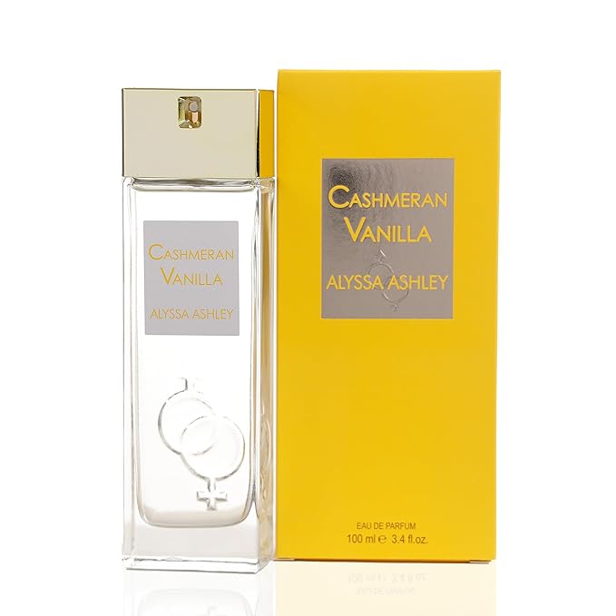 Alyssa Ashley Cashmeran Vanilla - Vanilla Perfume with White Amber, Patchouli, Salted Caramel, Musk - Elegant Perfumes for Women - 3.4 oz EDP Spray