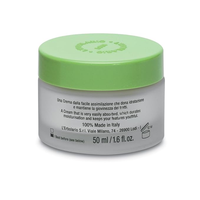 L'Erbolario Moisturizing Face Cream - Hydrating, Nourishing Face Moisturizer - Non-Greasy Daily Facial Moisturizer - Ideal Base for Makeup - 1.6 oz