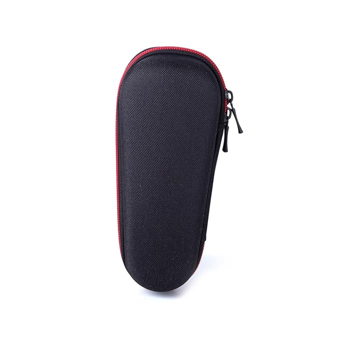 Men's Electric Shaver Travel Case Holder Extra Charger Space Protective Bag for Electric Shaver and Accessories Black