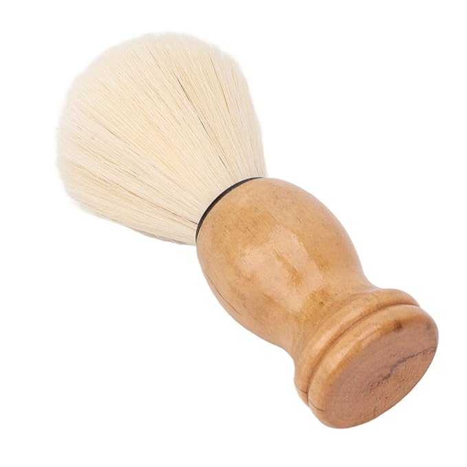 2pcs Mini Shaving Brush, Beard Shaving Brush, Wooden Handle Shave Brush, Professional Men Shaving Brush, for Travel Home Use